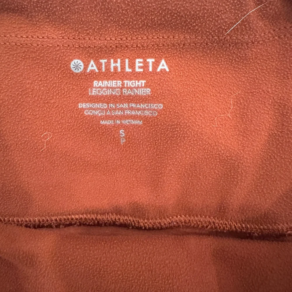 Athleta Rainier Tight Leggings Size Small Burnt Orange - Picture 4 of 4